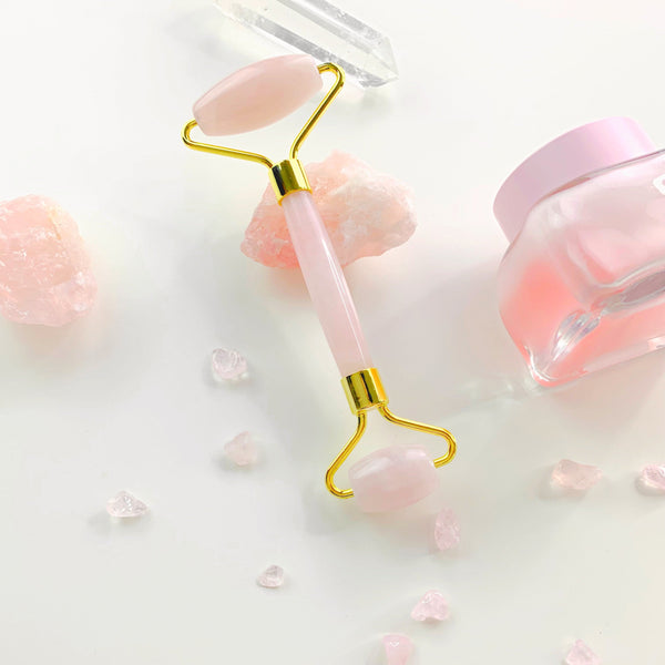Rose Quartz Facial Roller.