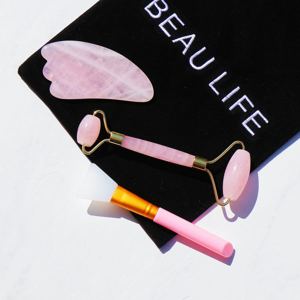 Rose Quartz Facial Set.